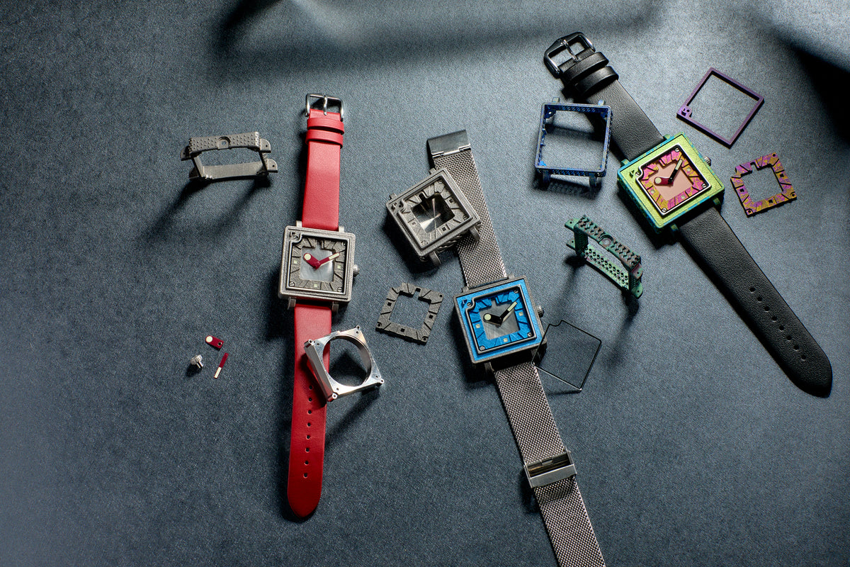 Three watches with loose components